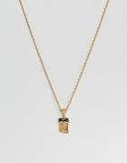Mister 2 Tone Jesus Piece Necklace In Gold & Black - Gold
