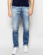 Diesel Jeans Buster 842h Regular Slim Fit Stretch Light Wash - Light Wash