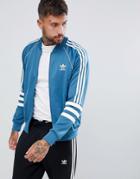 Adidas Originals Authentic Superstar Track Jacket In Blue Dj2857 - Blue