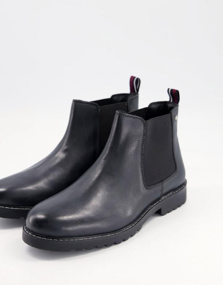 Ben Sherman Chunky Chelsea Boots In Black