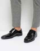 Silver Street Patent Plain Oxford - Black