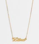 Asos Design 14k Gold Plated Necklace With Zodiac Libra Pendant
