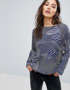 Oeuvre Printed Top - Blue