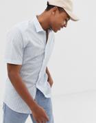 Only & Sons Short Sleeve Stripe Shirt - Blue