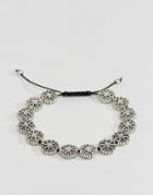 Designb Circle Patterned Bracelet In Silver Exclusive To Asos - Silver