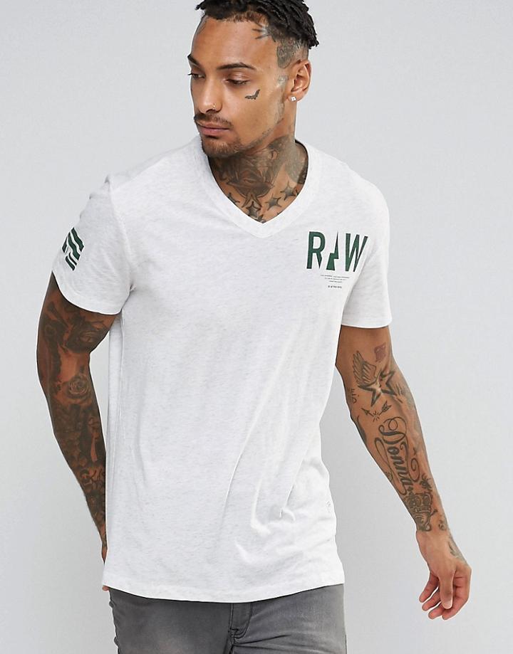 G-star Brickal V-neck T-shirt - White