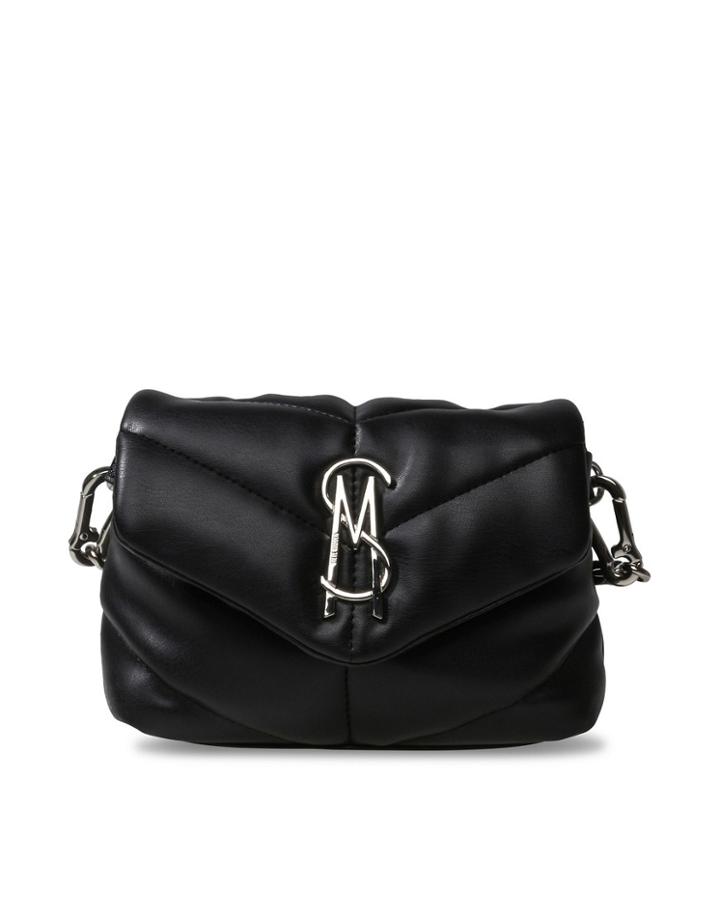 Steve Madden Btoy Quilted Cross-body Bag In Black
