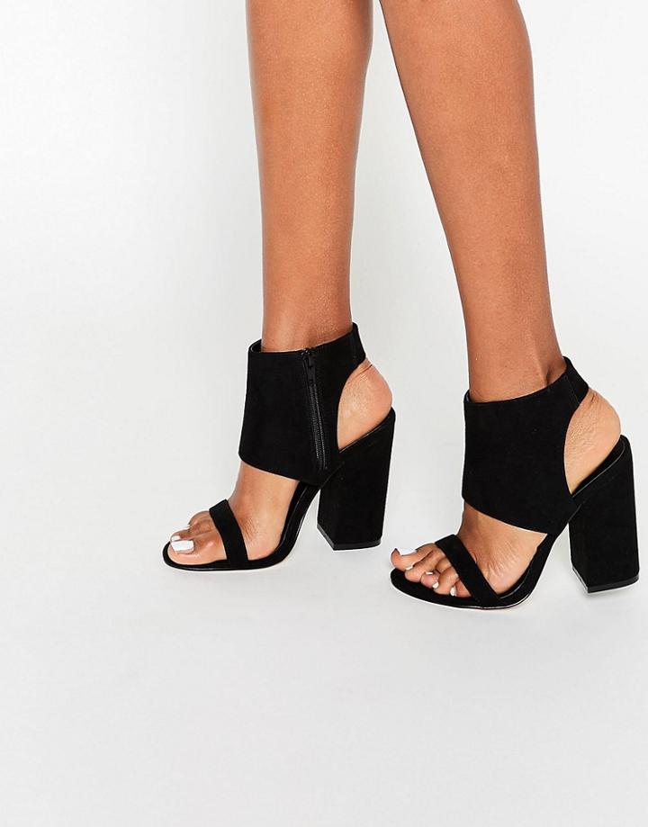 Asos Halfway Heeled Sandals - Black