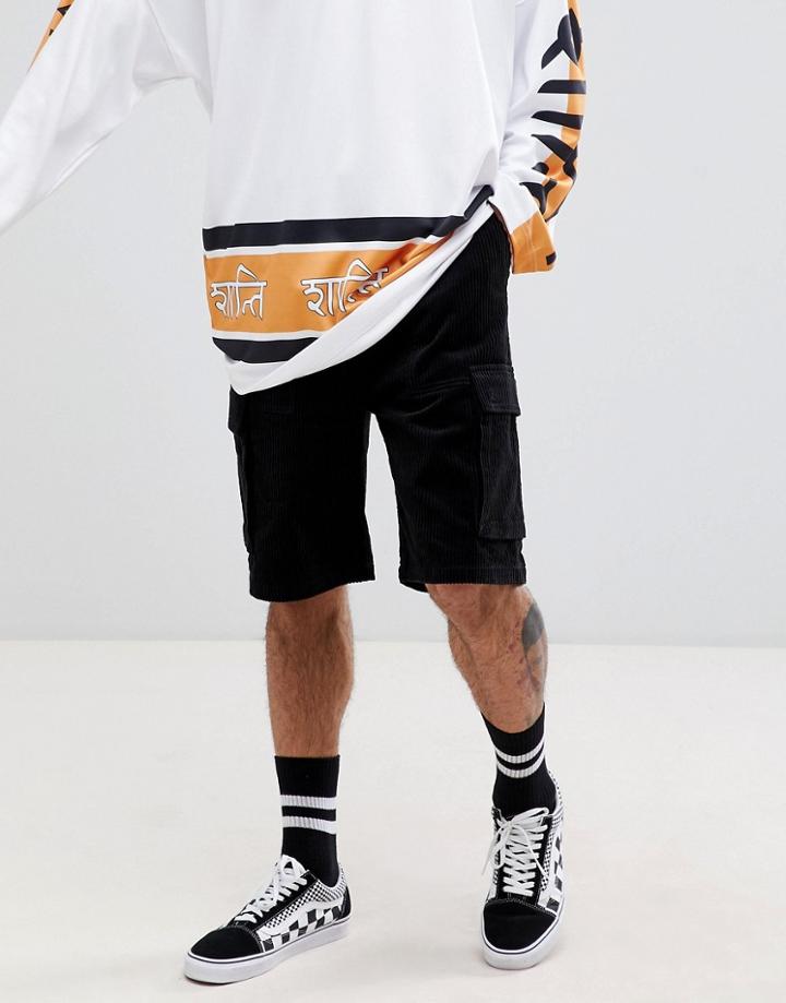 Weekday Limited Edition Unity Utility Shorts-black