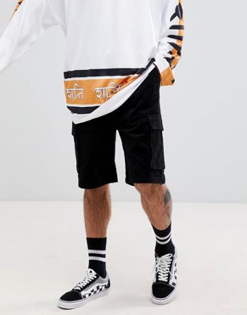 Weekday Limited Edition Unity Utility Shorts-black