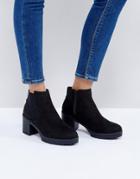 New Look Chunky Track Sole Heeled Ankle Boot - Black