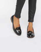 Miss Kg Flat Tassle Loafers - Black