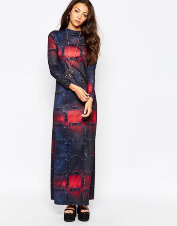 Bitching & Junkfood Sidney Maxi Jersey Dress - Multi