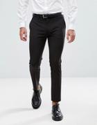 Asos Super Skinny Cropped Smart Pants In Black - Black