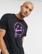 Nike Basketball Swoosh Smiley T-shirt In Black