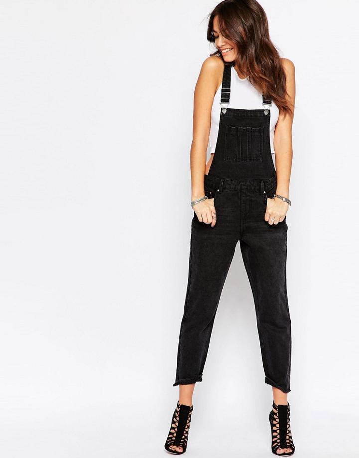 New Look Denim Overall - Black