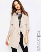 New Look Tall Waterfall Trench - Beige