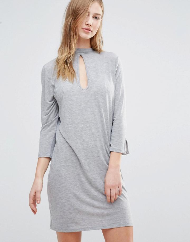 Vila Crew Neck Shift Dress - Black