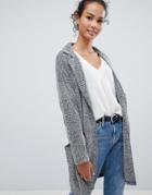 Jdy Teller Jersey Overcoat - Gray