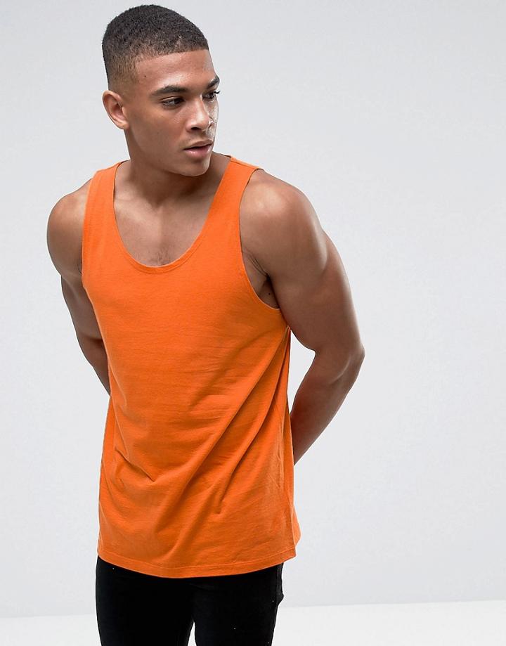 Asos Skater Tank - Orange