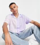 Reclaimed Vintage Inspired Color Block Camp Collar Shirt In Plaid-multi
