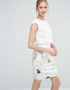 Ted Baker Sneha Layer Dress In Pearly Petals Print - Pink