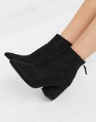 Raid Wynter Heeled Ankle Boots In Black
