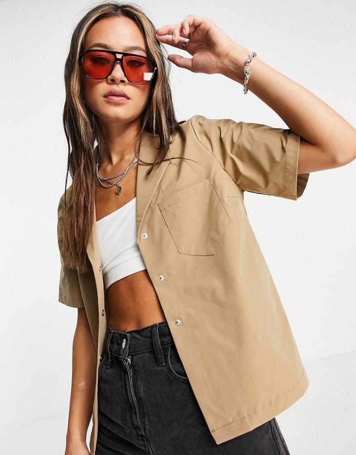 Object Frigg Revere Shirt In Beige - Part Of A Set-neutral