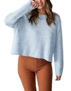 Cotton: On Cropped Sweater In Blue