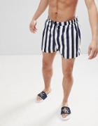 Weekday Apex Stripe Swim Shorts - Multi