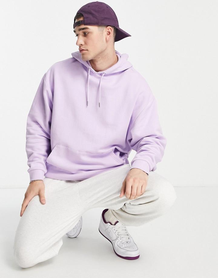 Asos Design Oversized Hoodie In Lilac-purple