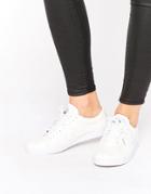 Le Coq Sportif Premium White Leather Agate Lo Quick Lace Sneakers - White