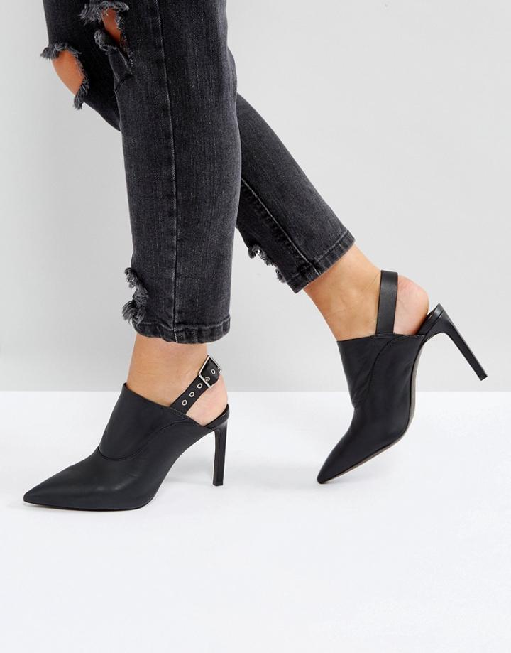Allsaints Jen Sling Back Shoes - Black