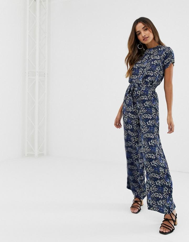 Vila Floral Wide Leg Pants Two-piece - Multi