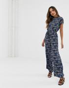 Vila Floral Wide Leg Pants Two-piece - Multi