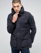 Brave Soul Premium Four Pocket Hooded Jacket - Navy