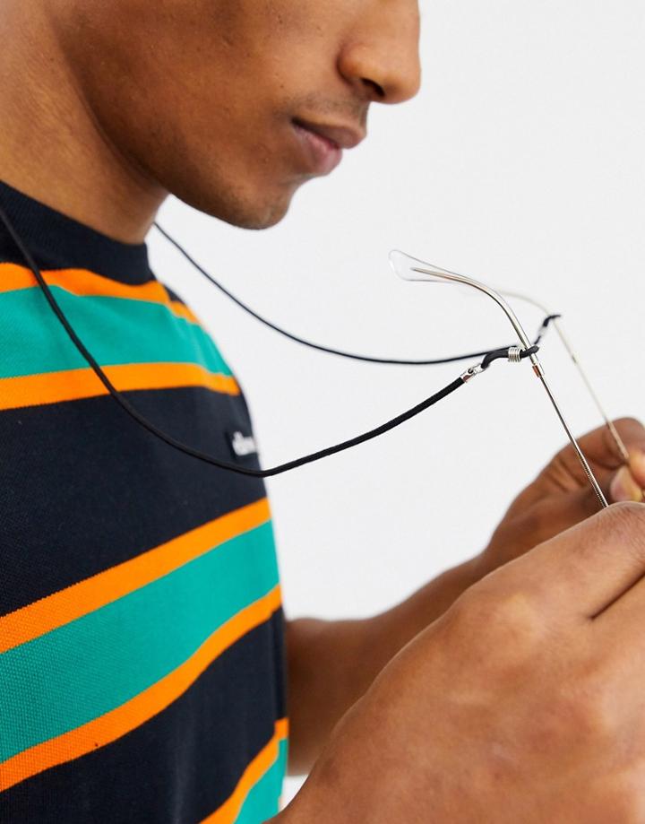 Asos Design Sunglasses Cord In Black