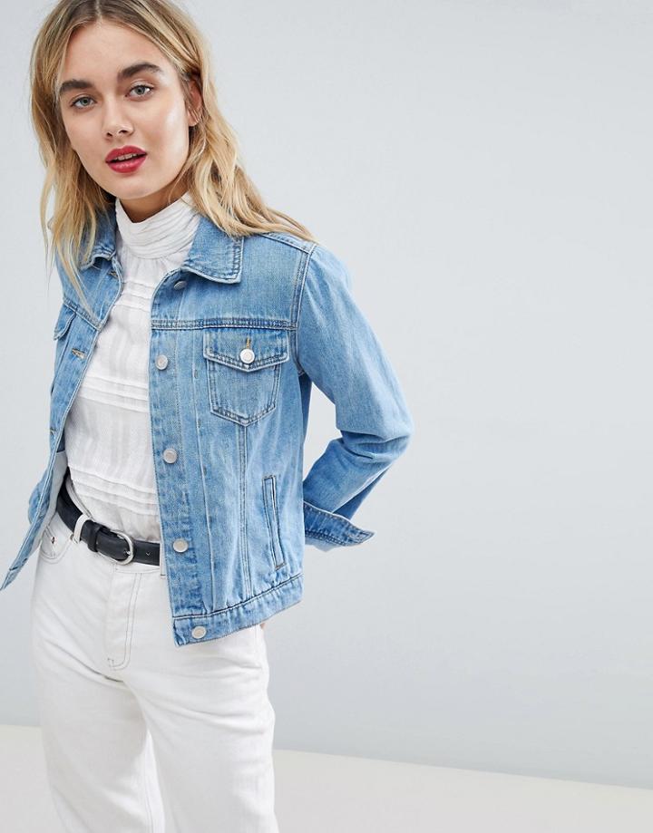 Warehouse Short Denim Jacket - Blue