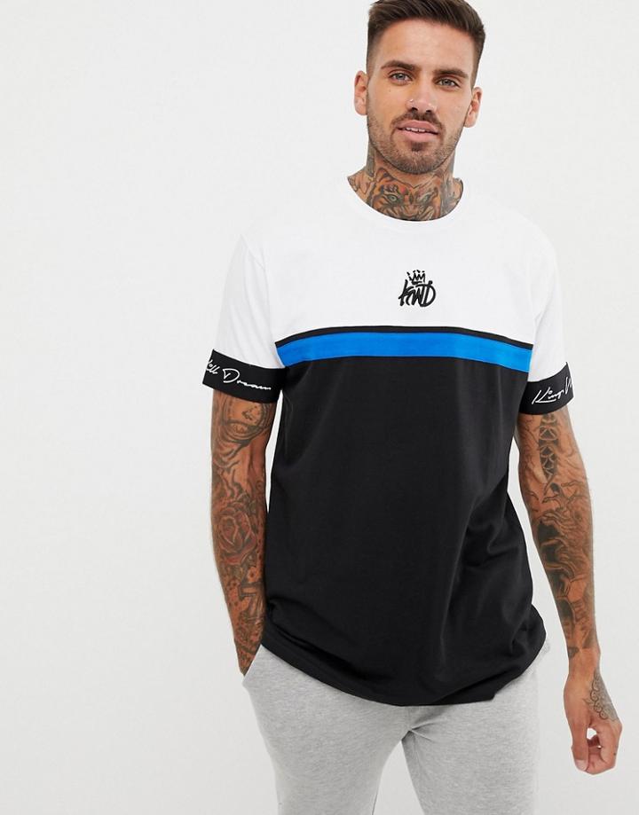 Kings Will Dream T-shirt With Chest Stripe - Black