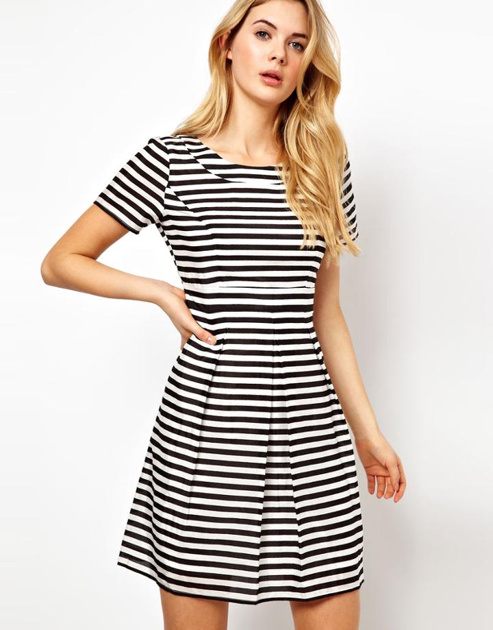Vila Stripe Skater Dress