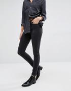 Vero Moda High Waist Super Slim Jean - Black