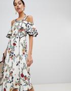 C/meo Collective Floral Printed Midi Dress - Multi