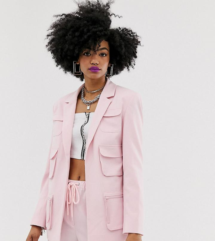 Collusion Utility Blazer-pink