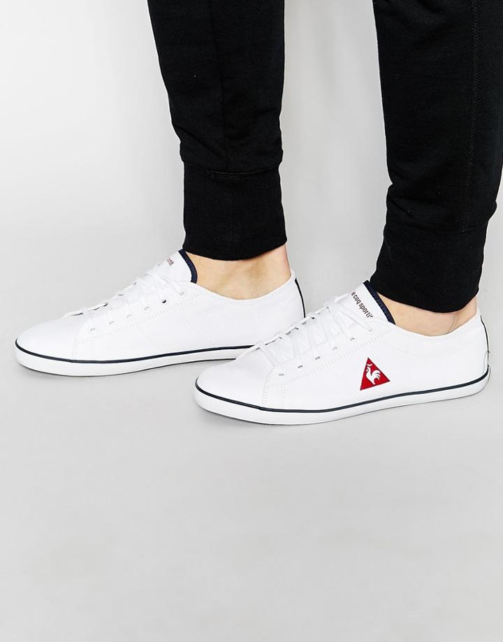Le Coq Sportif Slimset Canvas Sneakers - White
