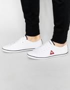 Le Coq Sportif Slimset Canvas Sneakers - White