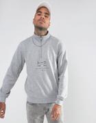 Parlez 1/4 Zip Sweatshirt With Logo In Gray - Gray