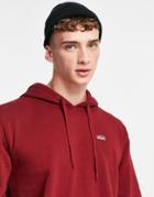 Vans Basic Pullover Fleece Hoodie In Burgundy-red
