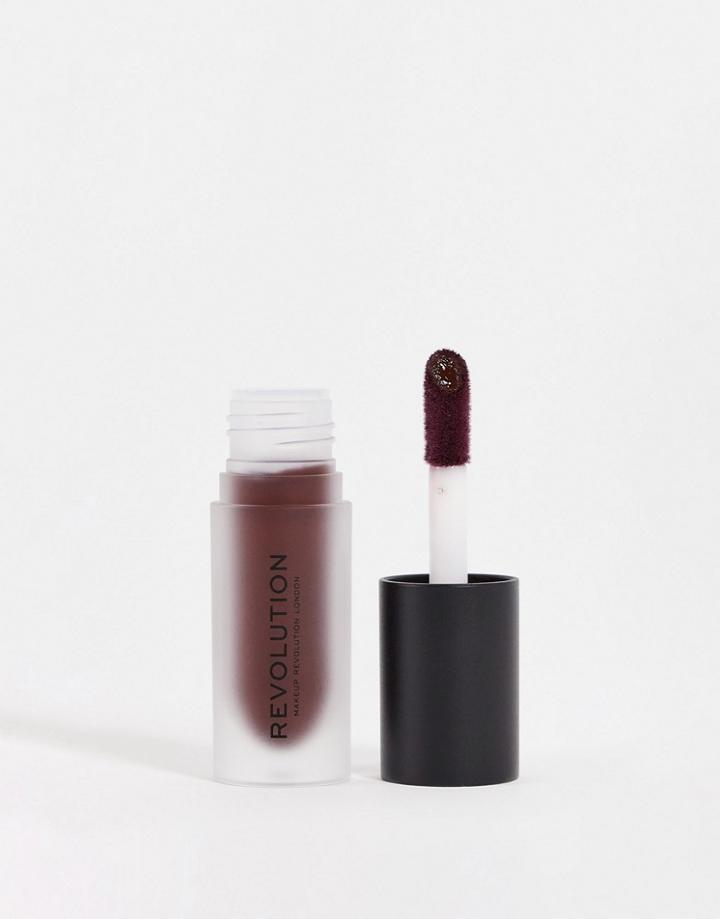 Revolution Matte Bomb Lipstick - Satin Chocolate-brown