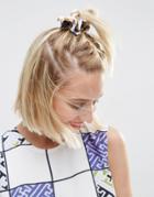Asos Africa Soft Geo Floral Scrunchie Hair Tie - Multi
