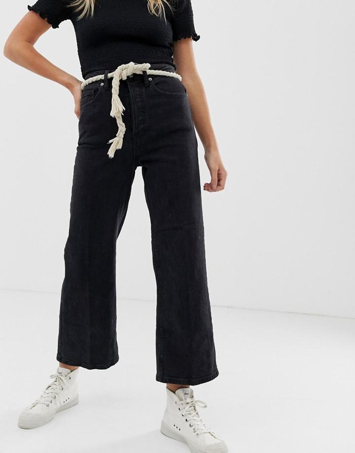 Free People Wales Cropped Wide Leg Jeans